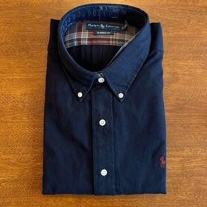 Ralph Lauren Classic Fit long sleeve button dress shirt, size XL
